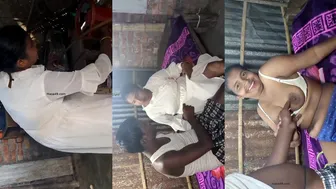Dehati couple blowjob fucking village hindi